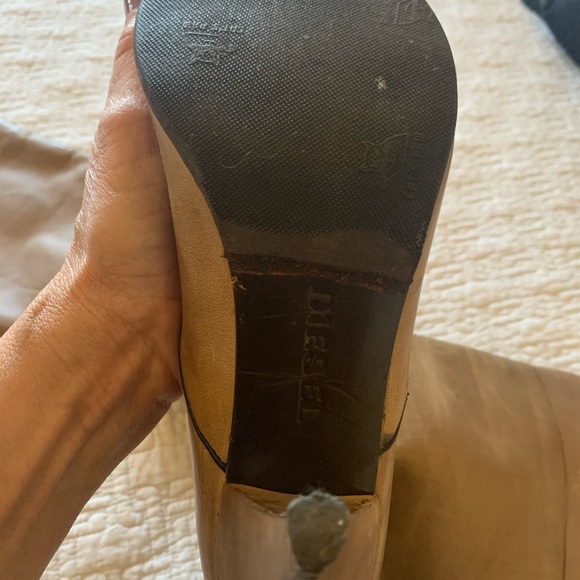 NOT MEEK/MILD🚫 Diesel Ayni High Heeled Leather Boots - Picture 5 of 11